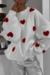 Warmly Adorable Herz Oversize Stricktop - 7 Farben