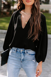 Enternally Bold Langarm-Top mit V-Ausschnitt – 3 Farben