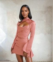 Drapiertes Korsett-Minikleid