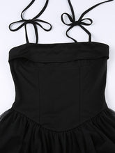 Minikleid mit Schnürung und trendigem Paisley-Print