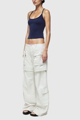 Abhilash – Cargohose mit abnehmbarer Deconstruct-Tasche in Aprikose