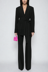 Adalira-Schnürhosen-Set mit tiefem Ausschnitt