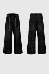 Aderyn Wide Jeans mit Strassschnalle