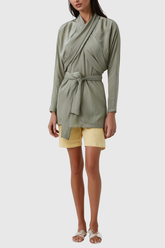 Afrim – Ruch Cross – Mini-Hemdkleid mit Schnürung