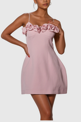 Agape Flower Spaghetti-Minikleid