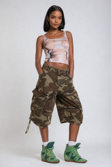 Ärmelloses Spaghetti-Top mit Aguirre-Print