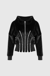 Ailpein Langärmliges Oberteil mit Reißverschluss und Kapuze