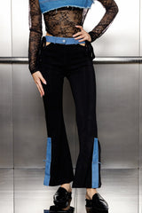 Ajax – Deconstruct-Jeans mit Schnürung und Cut-Outs