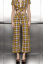 Ajda Grid-Schnürhose