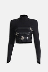 Alaina Strickgürtel-Top