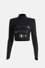 Alaina Strickgürtel-Top