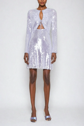 Ålesund Sequin Cutout Lace Up Mini Dress