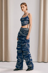 Elowyn Denim-Sets mit Camouflage-Print