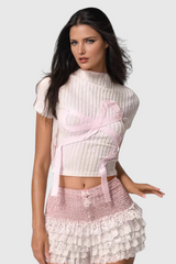 Aliyya Strickrock-Set mit Schleife