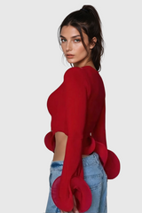 Alize – Figurbetontes, asymmetrisches Oberteil mit Rüschen