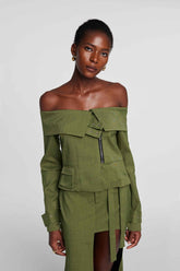 Allie One-Shoulder-Jacke