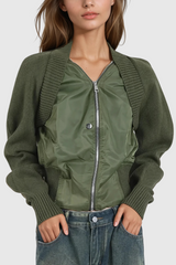 Almudena Deconstruct Strickoberteil mit Reißverschluss