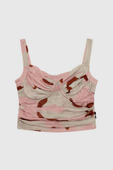 Alondra Rüschen-Netzoberteil