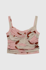 Alondra Rüschen-Netzoberteil