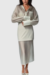 Alonzo – Hochgeschnittenes Rockset aus Netzstoff