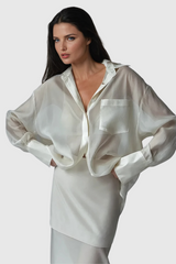 Alonzo – Hochgeschnittenes Rockset aus Netzstoff