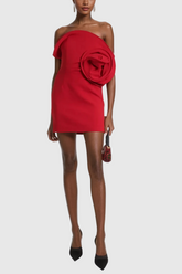 Alpana – Trägerloses Minikleid mit Blumenmuster