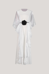 Altan – Maxikleid aus Netzstoff mit Blumen- und Rüschenmuster