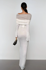 Altessa – Schulterfreies, gerüschtes Hayley-Maxikleid