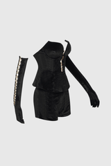 Alvin – Trägerloses, figurbetontes Hosenset mit Cut-outs