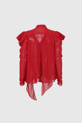 Alyn Mesh-Rüschen-Fransenoberteil