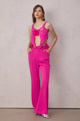 Amayah Blumen Hohl Ärmelloses Set