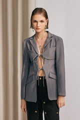 Arlette – Jacke mit Schnürung und Cutout