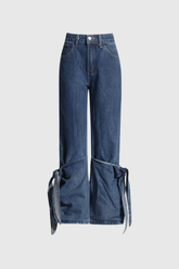 Aubrey Jeans mit Schnürung