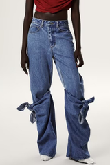 Aubrey Jeans mit Schnürung