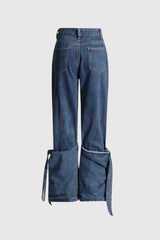 Aubrey Jeans mit Schnürung