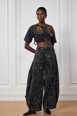 Ayah zerrissene asymmetrische Jeans