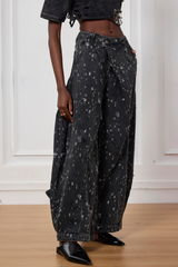 Ayah zerrissene asymmetrische Jeans