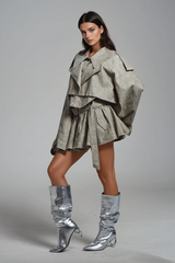 Aylani – Dekolleté-Rockset mit Camouflage-Print