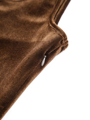 Paradise Feeling – Midikleid aus Samt mit Reißverschluss