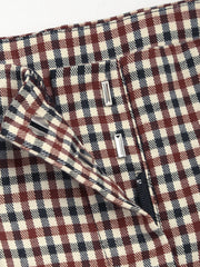 Anzughose mit Hahnentrittmuster und weitem Bein