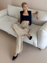 Hose mit weitem Bein und Taschen