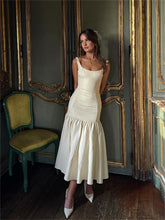 Langes Camisole-Sommerkleid mit Rüschen