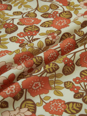 A-Linien-Kleid mit Blumenmuster und Bindeband vorne