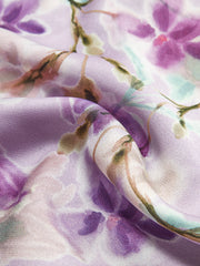 Camisole-Kleid mit Blumenmuster und Bindeband vorn
