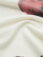 Camisole-Kleid aus Tüll mit Blumenmuster