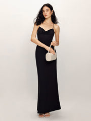 Rückenfreies Cami-Fischschwanz-Jerseykleid