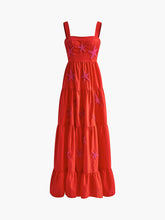 Jacquard Shirred Ruffle Tank Dress