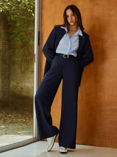 Lange Hose mit hoher Taille und Gürtel