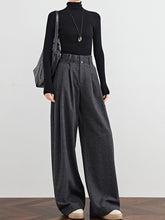 Bundfaltenhose aus Wollmischung