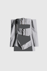 Babak Schulterfreies Hosenset mit Schnallenausschnitt